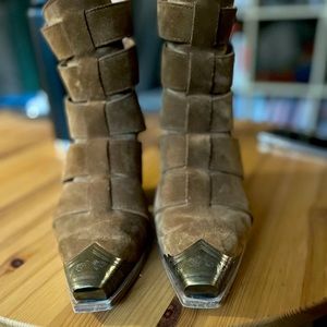 Free People Brayden Fisherman Bootie Women's Size 9 Sienna Brown Suede